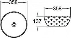 SantiLine Раковина накладная 35.8 SL-1038 белая – фотография-2